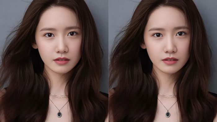 Mái tóc nâu đen ánh đỏ tạo nên vẻ nổi bật, cuốn hút