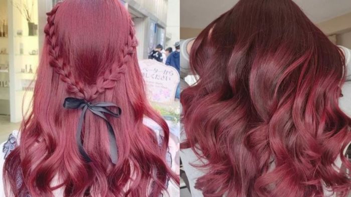 Tóc nhuộm nâu hồng cherry sẽ khiến bạn thu hút ánh nhìn từ mọi người
