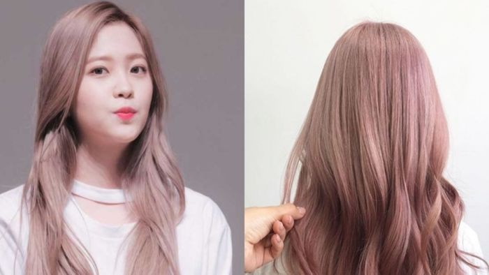 Nhuộm nâu hồng caramel tạo nên vẻ đẹp thanh lịch và duyên dáng.