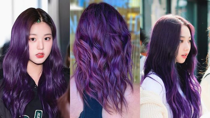 Kiểu tóc tím đen nguyên bản