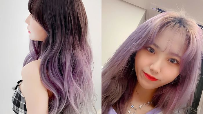 Tóc màu tím đen sẽ phai ra màu gì?