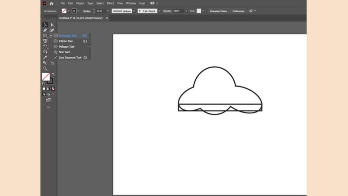 Cách vẽ ô tô mơ ước trực tuyến bằng Adobe Illustrator - bước 2