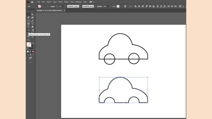 Cách vẽ xe ô tô trực tuyến với Adobe Illustrator - bước 4