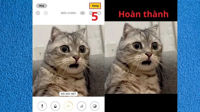 Lưu bức ảnh sau khi đã chỉnh sửa xong
