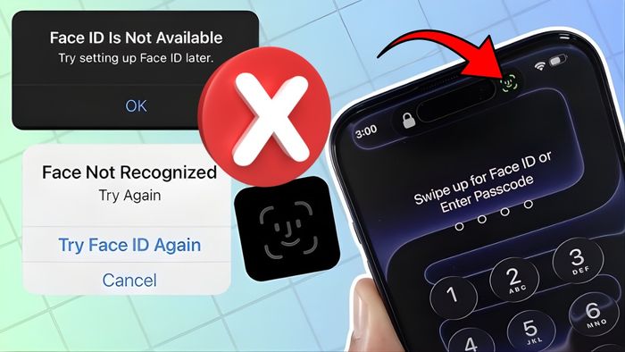 Điện thoại không thể nhận Face ID