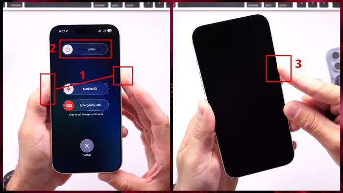 Thực hiện khởi động lại iPhone