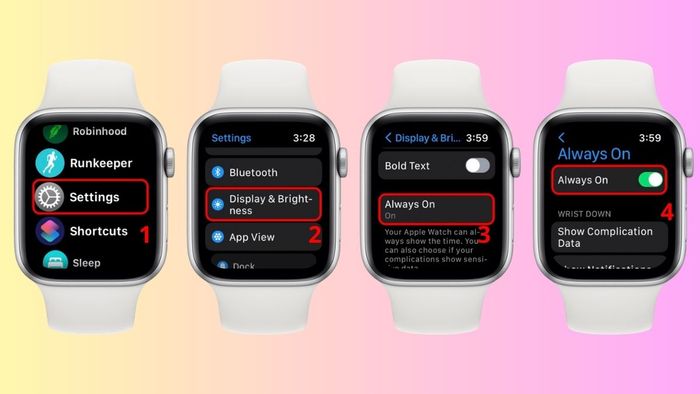 Hướng dẫn 4 bước đơn giản để tắt Always On Display trên Apple Watch trực tiếp.