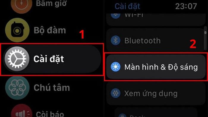 Truy cập Cài đặt và Màn hình & Độ sáng để tắt Always On Display trên Apple Watch.