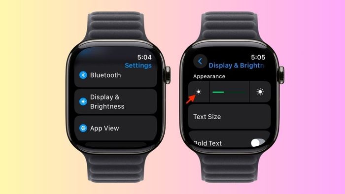 Giảm độ sáng màn hình kết hợp với tắt Always On Display trên Apple Watch giúp tối ưu thời lượng pin.