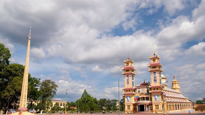 Bức tranh Tây Ninh với vẻ đẹp nên thơ, huyền bí và đầy cảm xúc.