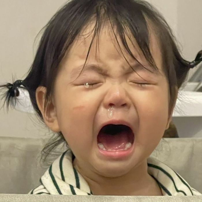 Ảnh meme khóc đầy đau lòng, khiến người xem xót xa.
