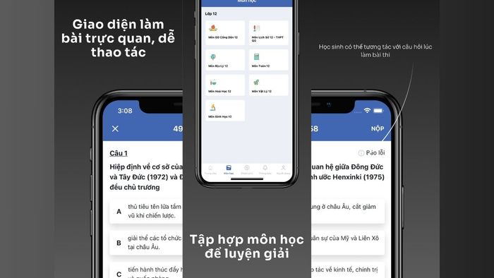 Ứng dụng luyện thi đánh giá năng lực tối ưu, phù hợp với mọi nhu cầu học tập và ôn luyện.
