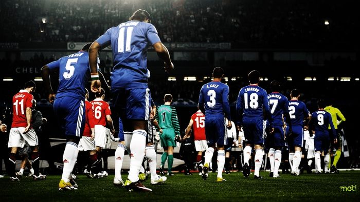 Hình nền Chelsea gọn gàng, tối giản nhưng đầy ấn tượng.