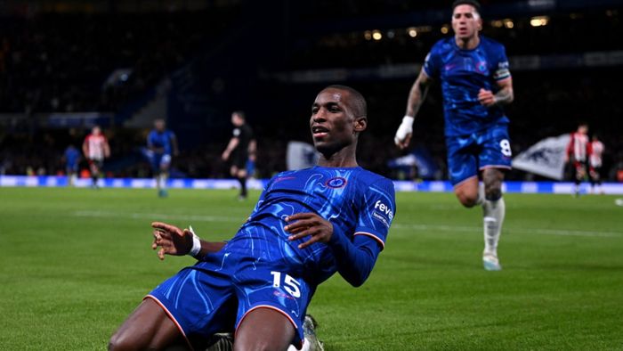 Hình nền Chelsea theo phong cách tối giản, đơn giản nhưng đầy ấn tượng.