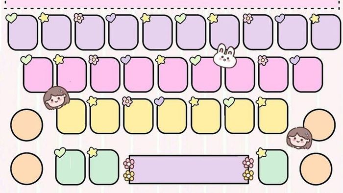 Hình nền bàn phím cute với thiết kế thu hút ánh nhìn