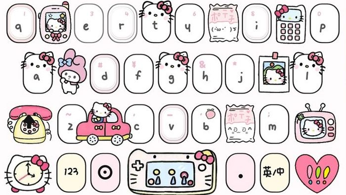 Hình nền bàn phím cute với phong cách ấn tượng, khó quên
