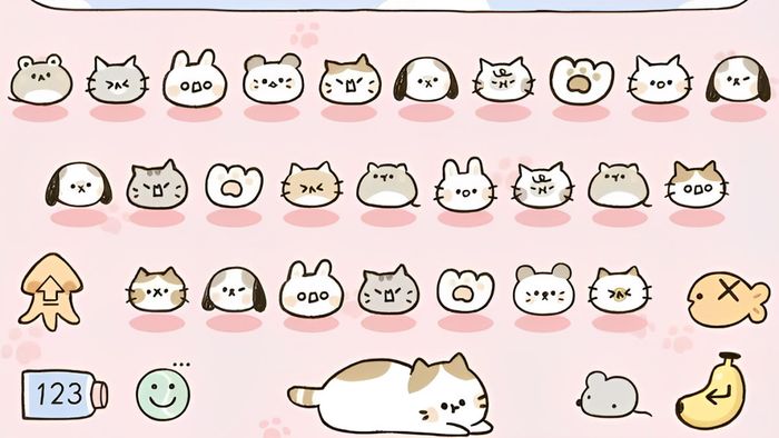 Những mẫu hình nền bàn phím đáng yêu với thiết kế cuốn hút