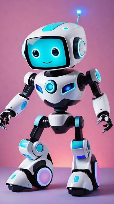 Hình nền robot đầy màu sắc nổi bật