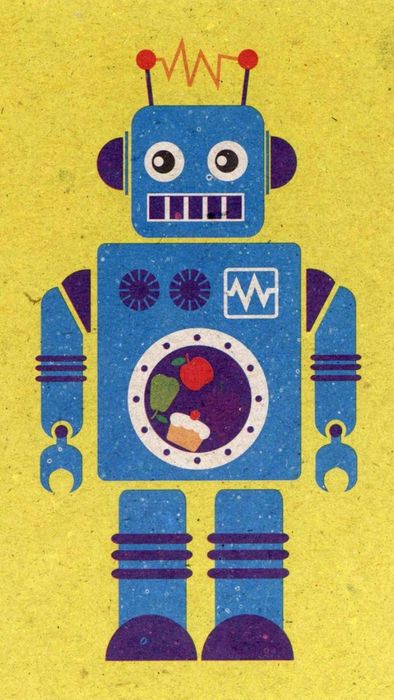 Hình nền robot mang phong cách siêu thực