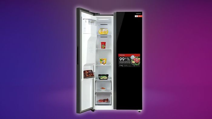 Kích thước tủ lạnh Side By Side của Toshiba.