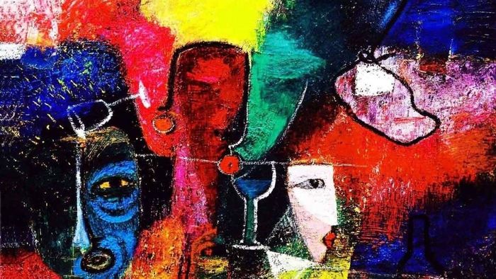 Tranh trừu tượng đầy sáng tạo.