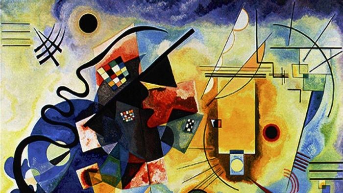 Tranh trừu tượng mang nét mềm mại.