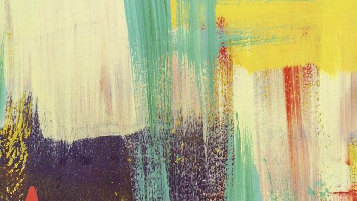 Tranh trừu tượng phóng khoáng, tự do.