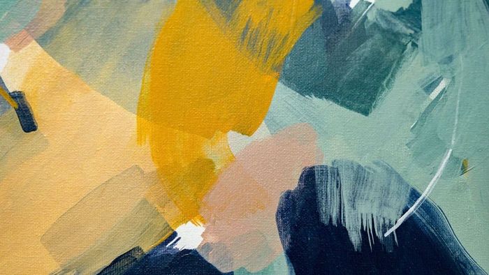 Tranh vẽ trừu tượng quyến rũ đầy mê hoặc.