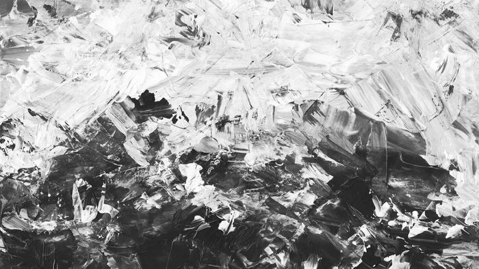 Tranh vẽ trừu tượng mang nét sâu sắc, thấm đẫm cảm xúc.