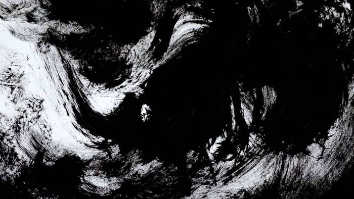 Tranh trừu tượng đầy bí ẩn.