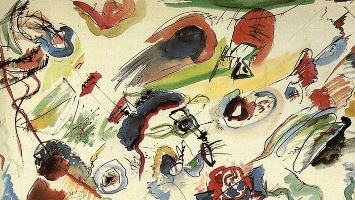 Tranh trừu tượng mang chiều sâu ý nghĩa.