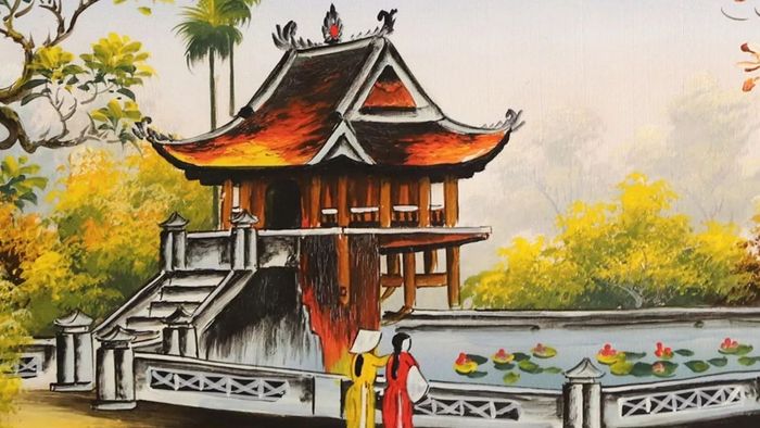 Tranh vẽ về Hà Nội gần gũi, dễ gần và ấm áp.