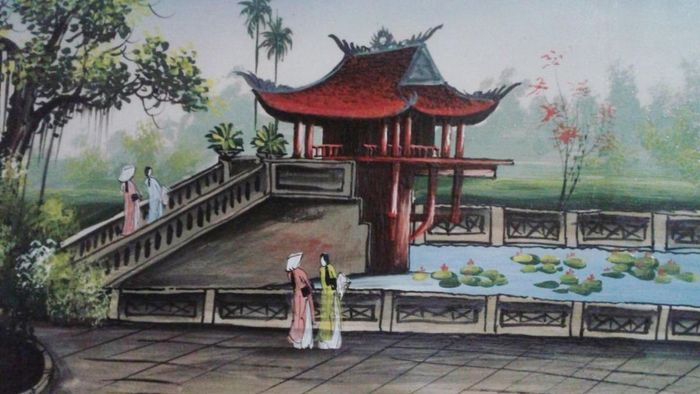 Tranh vẽ về Hà Nội thanh tao, đầy sự duyên dáng.