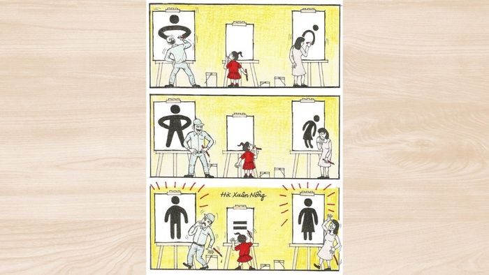 Vẽ tranh bình đẳng giới đầy tự tin, khẳng định bản thân