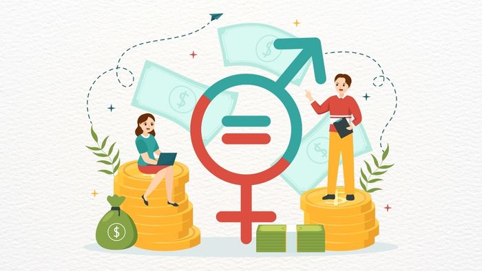 Vẽ tranh bình đẳng giới thể hiện hạnh phúc