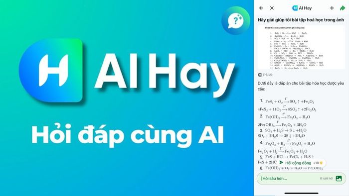 Ứng dụng hỗ trợ giải bài tập Hóa học siêu tốc.