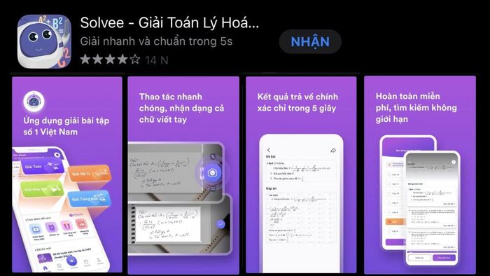Ứng dụng giải bài tập Hóa dễ sử dụng, hiệu quả cao.