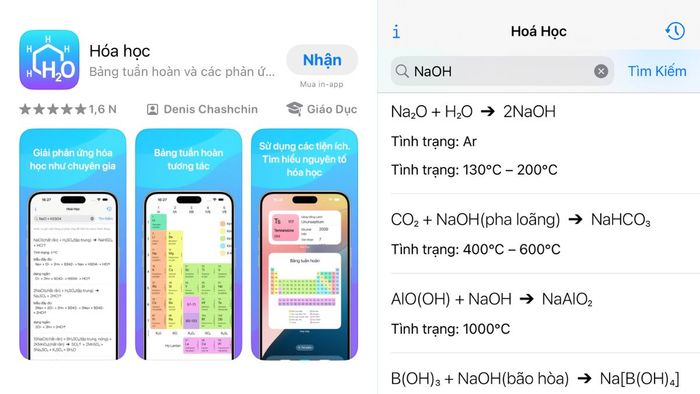 Ứng dụng giải bài tập Hóa hoàn toàn miễn phí, tiện lợi cho học sinh.