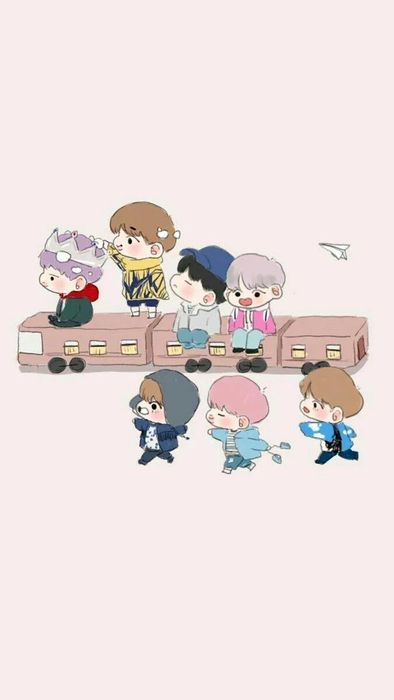 Hình nền BTS bay bổng như những ước mơ tự do.
