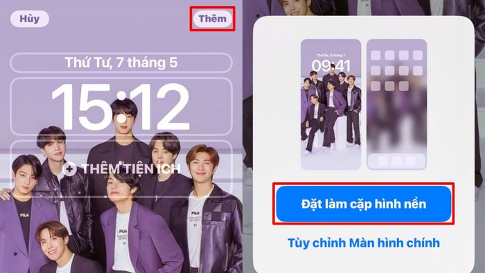Hình nền BTS theo phong cách hiện đại.