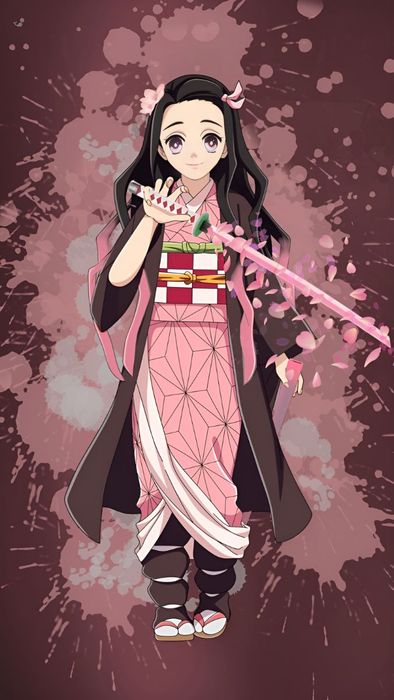 Hình nền Nezuko mang vẻ đẹp thơ mộng