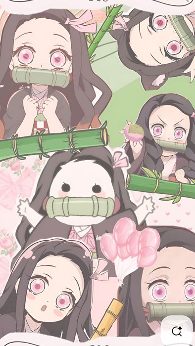 Hình nền Nezuko mang phong cách cổ điển, đầy vẻ đẹp xưa cũ