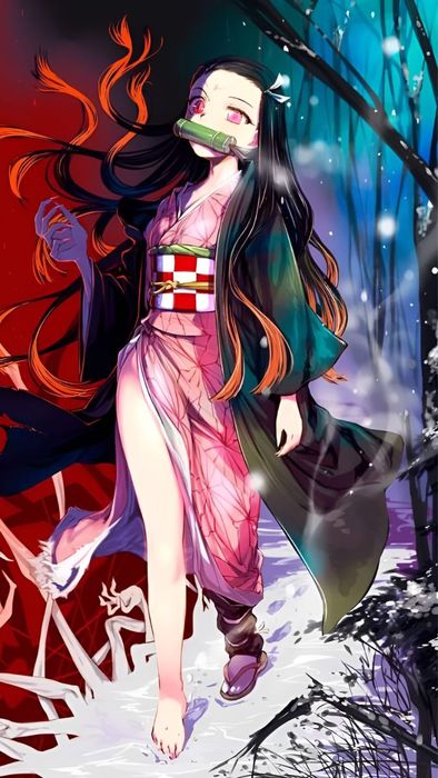 Hình nền Nezuko đầy cuốn hút và lôi cuốn