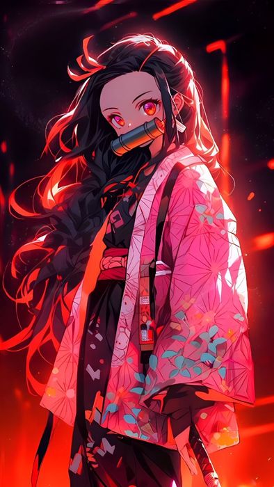 Hình nền Nezuko đầy bí ẩn và quyến rũ