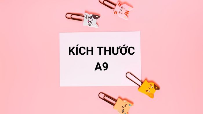 Tiêu chuẩn về kích thước A9 tại Bắc Mỹ