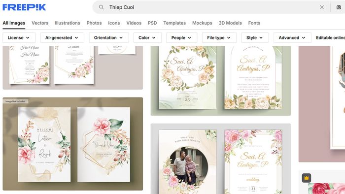 Tạo thiệp cưới online nhanh chóng.