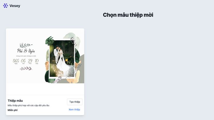 Tạo thiệp cưới online đầy sáng tạo.