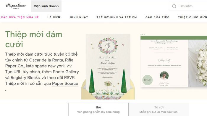 Tạo thiệp cưới online tiết kiệm chi phí.