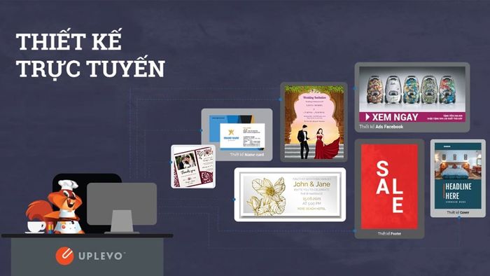 Thiết kế thiệp cưới online theo phong cách hiện đại.