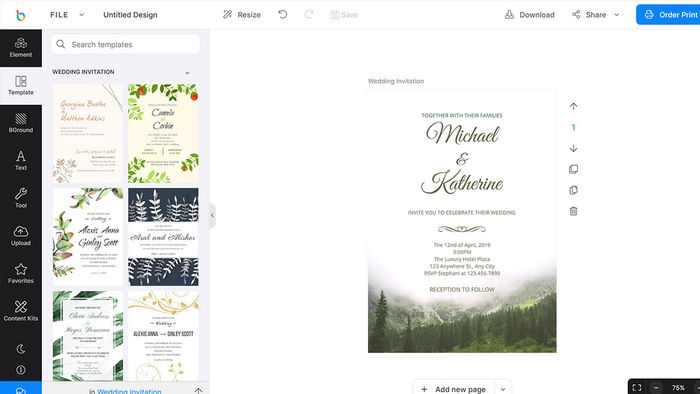 Tạo thiệp cưới online miễn phí.